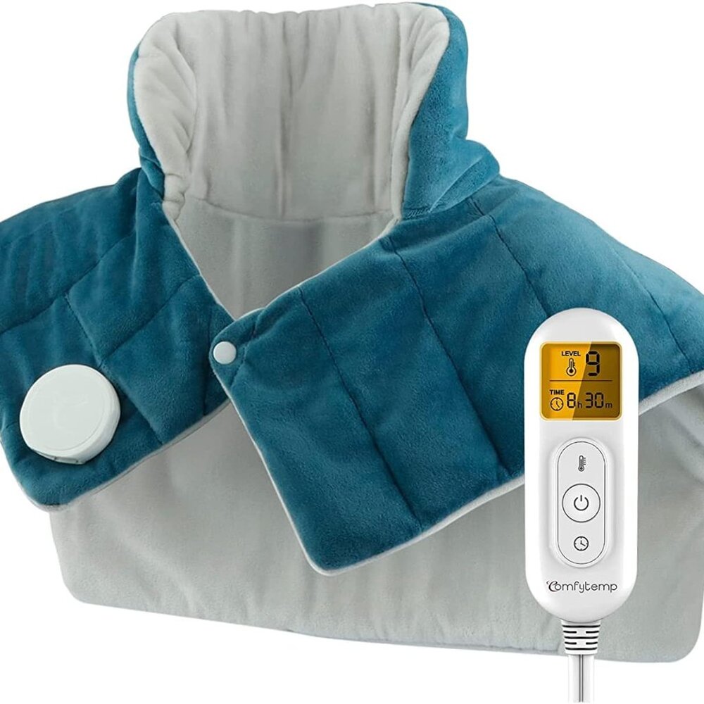 Heating Pad for Neck and Shoulders and Back, FSA HSA Eligible Weighted Electric